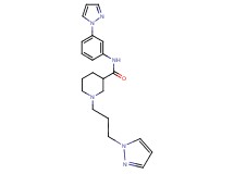 N-[3-(1H-pyrazol-1-yl)phenyl]-1-[3-(1H-pyrazol-1-yl)propyl]-3-piperidinecarboxamide