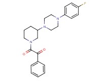 2-{3-[4-(4-fluorophenyl)-1-piperazinyl]-1-piperidinyl}-2-oxo-1-phenylethanone