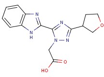 [5-(1H-benzimidazol-2-yl)-3-(tetrahydrofuran-3-yl)-1H-1,2,4-triazol-1-yl]acetic acid