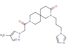 2-[3-(1H-imidazol-1-yl)propyl]-9-[(4-methyl-1H-pyrazol-1-yl)acetyl]-2,9-diazaspiro[5.5]undecan-3-one