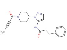 N-{1-[1-(2-butynoyl)-4-piperidinyl]-1H-pyrazol-5-yl}-3-phenylpropanamide