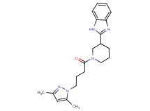 2-{1-[4-(3,5-dimethyl-1H-pyrazol-1-yl)butanoyl]-3-piperidinyl}-1H-benzimidazole