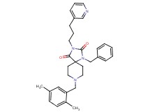 1-benzyl-8-(2,5-dimethylbenzyl)-3-[3-(3-pyridinyl)propyl]-1,3,8-triazaspiro[4.5]decane-2,4-dione