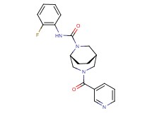 (1S*,5R*)-N-(2-fluorophenyl)-3-(3-pyridinylcarbonyl)-3,6-diazabicyclo[3.2.2]nonane-6-carboxamide