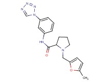 1-[(5-methyl-2-furyl)methyl]-N-[3-(1H-tetrazol-1-yl)phenyl]prolinamide