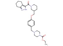 ethyl 4-(4-{[1-(4,5,6,7-tetrahydro-2H-indazol-3-ylcarbonyl)-3-piperidinyl]methoxy}benzyl)-1-piperazinecarboxylate