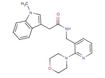 2-(1-methyl-1H-indol-3-yl)-N-{[2-(4-morpholinyl)-3-pyridinyl]methyl}acetamide