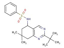 N-(2-tert-butyl-7,7-dimethyl-5,6,7,8-tetrahydro-5-quinazolinyl)benzenesulfonamide