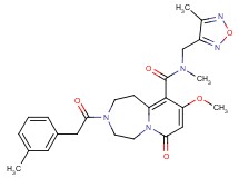 9-methoxy-N-methyl-N-[(4-methyl-1,2,5-oxadiazol-3-yl)methyl]-3-[(3-methylphenyl)acetyl]-7-oxo-1,2,3,4,5,7-hexahydropyrido[1,2-d][1,4]diazepine-10-carboxamide