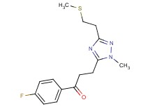 1-(4-fluorophenyl)-3-{1-methyl-3-[2-(methylthio)ethyl]-1H-1,2,4-triazol-5-yl}propan-1-one