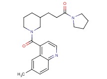 6-methyl-4-({3-[3-oxo-3-(1-pyrrolidinyl)propyl]-1-piperidinyl}carbonyl)quinoline