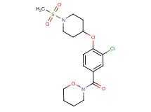 2-(3-chloro-4-{[1-(methylsulfonyl)-4-piperidinyl]oxy}benzoyl)-1,2-oxazinane