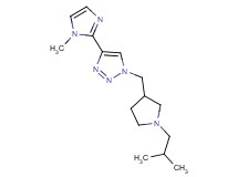 1-[(1-isobutylpyrrolidin-3-yl)methyl]-4-(1-methyl-1H-imidazol-2-yl)-1H-1,2,3-triazole