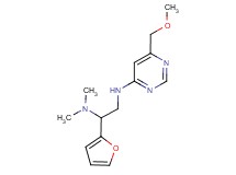 1-(2-furyl)-N~2~-[6-(methoxymethyl)pyrimidin-4-yl]-N~1~,N~1~-dimethylethane-1,2-diamine