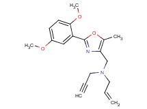 N-{[2-(2,5-dimethoxyphenyl)-5-methyl-1,3-oxazol-4-yl]methyl}-N-2-propyn-1-yl-2-propen-1-amine