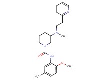 N-(2-methoxy-5-methylphenyl)-3-{methyl[2-(2-pyridinyl)ethyl]amino}-1-piperidinecarboxamide