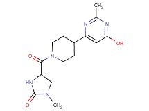 4-{[4-(6-hydroxy-2-methyl-4-pyrimidinyl)-1-piperidinyl]carbonyl}-1-methyl-2-imidazolidinone