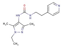 N-(1-ethyl-3,5-dimethyl-1H-pyrazol-4-yl)-N'-(2-pyridin-4-ylethyl)urea