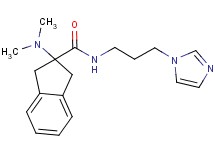 2-(dimethylamino)-N-[3-(1H-imidazol-1-yl)propyl]-2-indanecarboxamide