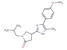 1-isobutyl-4-[4-(4-methoxyphenyl)-5-methyl-1H-imidazol-2-yl]-2-pyrrolidinone