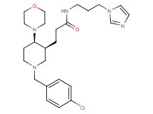 3-[(3S*,4R*)-1-(4-chlorobenzyl)-4-(4-morpholinyl)-3-piperidinyl]-N-[3-(1H-imidazol-1-yl)propyl]propanamide