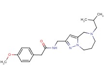 N-[(5-isobutyl-5,6,7,8-tetrahydro-4H-pyrazolo[1,5-a][1,4]diazepin-2-yl)methyl]-2-(4-methoxyphenyl)acetamide