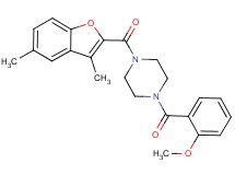 1-[(3,5-dimethyl-1-benzofuran-2-yl)carbonyl]-4-(2-methoxybenzoyl)piperazine