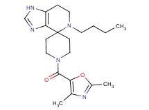 5-butyl-1'-[(2,4-dimethyl-1,3-oxazol-5-yl)carbonyl]-1,5,6,7-tetrahydrospiro[imidazo[4,5-c]pyridine-4,4'-piperidine]