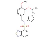 N-cyclopentyl-N-(3-isopropoxy-4-methoxybenzyl)-2,1,3-benzothiadiazole-4-sulfonamide