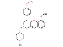 N-[(8-methoxy-2H-chromen-3-yl)methyl]-2-(4-methoxyphenyl)-N-[(1-methyl-4-piperidinyl)methyl]ethanamine