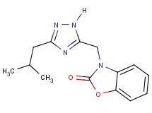 3-[(3-isobutyl-1H-1,2,4-triazol-5-yl)methyl]-1,3-benzoxazol-2(3H)-one