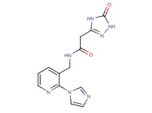 N-{[2-(1H-imidazol-1-yl)pyridin-3-yl]methyl}-2-(5-oxo-4,5-dihydro-1H-1,2,4-triazol-3-yl)acetamide