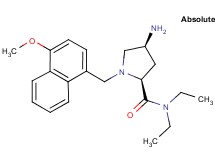 (2S,4S)-4-amino-N,N-diethyl-1-[(4-methoxy-1-naphthyl)methyl]pyrrolidine-2-carboxamide