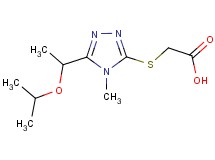 {[5-(1-isopropoxyethyl)-4-methyl-4H-1,2,4-triazol-3-yl]thio}acetic acid