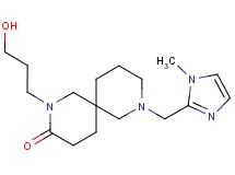 2-(3-hydroxypropyl)-8-[(1-methyl-1H-imidazol-2-yl)methyl]-2,8-diazaspiro[5.5]undecan-3-one