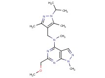 N-[(1-isopropyl-3,5-dimethyl-1H-pyrazol-4-yl)methyl]-6-(methoxymethyl)-N,1-dimethyl-1H-pyrazolo[3,4-d]pyrimidin-4-amine