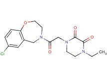 1-[2-(7-chloro-2,3-dihydro-1,4-benzoxazepin-4(5H)-yl)-2-oxoethyl]-4-ethylpiperazine-2,3-dione