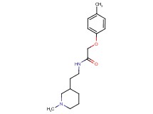 2-(4-methylphenoxy)-N-[2-(1-methylpiperidin-3-yl)ethyl]acetamide