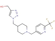{1-[(1-{[6-(trifluoromethyl)-3-pyridinyl]methyl}-4-piperidinyl)methyl]-1H-1,2,3-triazol-4-yl}methanol trifluoroacetate (salt)