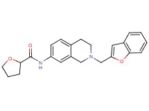 N-[2-(1-benzofuran-2-ylmethyl)-1,2,3,4-tetrahydro-7-isoquinolinyl]tetrahydro-2-furancarboxamide