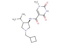 N-[rel-(3R,4S)-1-(cyclobutylmethyl)-4-isopropyl-3-pyrrolidinyl]-1-methyl-2,4-dioxo-1,2,3,4-tetrahydro-5-pyrimidinecarboxamide hydrochloride