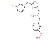 1-[3-(3-fluorobenzyl)-1,2,4-oxadiazol-5-yl]-N-(3-methoxybenzyl)-N-methylmethanamine
