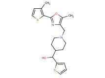 (1-{[5-methyl-2-(3-methyl-2-thienyl)-1,3-oxazol-4-yl]methyl}-4-piperidinyl)(2-thienyl)methanol