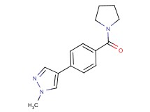 1-methyl-4-[4-(pyrrolidin-1-ylcarbonyl)phenyl]-1H-pyrazole