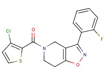 5-[(3-chloro-2-thienyl)carbonyl]-3-(2-fluorophenyl)-4,5,6,7-tetrahydroisoxazolo[4,5-c]pyridine