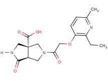 (3aR*,6aS*)-5-{[(2-ethyl-6-methylpyridin-3-yl)oxy]acetyl}-1-oxohexahydropyrrolo[3,4-c]pyrrole-3a(1H)-carboxylic acid