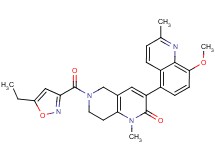 6-[(5-ethyl-3-isoxazolyl)carbonyl]-3-(8-methoxy-2-methyl-5-quinolinyl)-1-methyl-5,6,7,8-tetrahydro-1,6-naphthyridin-2(1H)-one