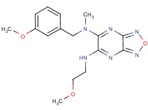 N-(3-methoxybenzyl)-N'-(2-methoxyethyl)-N-methyl[1,2,5]oxadiazolo[3,4-b]pyrazine-5,6-diamine