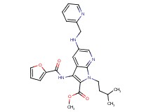 methyl 3-(2-furoylamino)-1-(3-methylbutyl)-5-[(2-pyridinylmethyl)amino]-1H-pyrrolo[2,3-b]pyridine-2-carboxylate