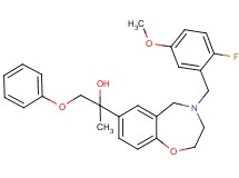 2-[4-(2-fluoro-5-methoxybenzyl)-2,3,4,5-tetrahydro-1,4-benzoxazepin-7-yl]-1-phenoxy-2-propanol
